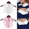 Women Men Cotton Detachable Lapel Blouse Top False Tie Clothes Accessories Shirt Fake Collar