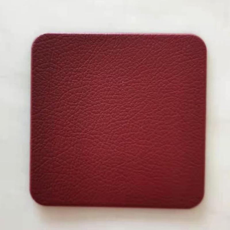 Leather Placemats Non-Slip Heat Insulation Placemats Table Mats Household Table Mats Waterproof Hotel Western Food Mats Coasters