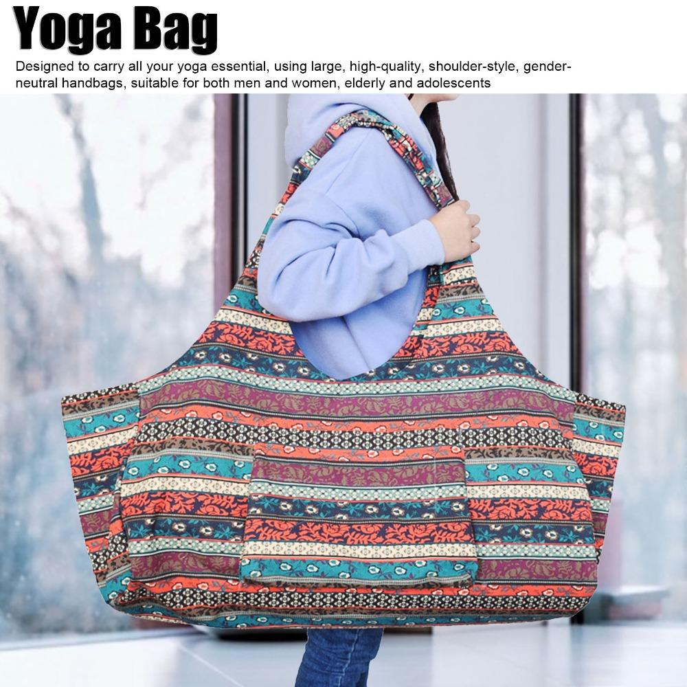 Large Size Yoga Mat Bag With Pockets Yoga Mat Carrier Yoga Essentials Yoga Tote Bag For Women
