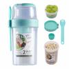 Breakfast On The Go Cups, Salad Cup To Go, Take And Go Yogurt Cereal Overnight Oats Snack Parfait Containers & Salad Dressing Ho