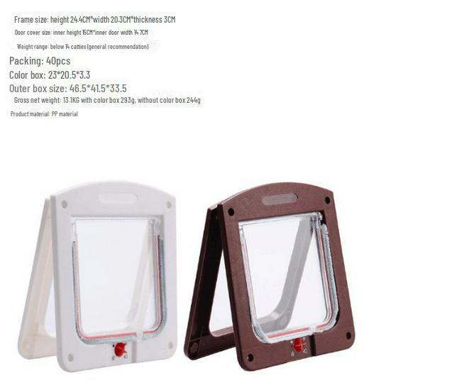 Дверца двойного назначения для кошек и собак: Двусторонний входной и выходной клапан