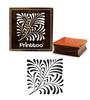 Printtoo Card Making Square Wooden Rubber Stamp Leaf Pattern Scrap-booking-2 X 2