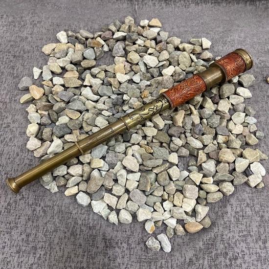 Ручная кожаная пиратская подзорная труба, латунный телескоп с кожаным футляром, функциональная подзорная труба ручной работы Dollond London 1920 года