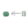 Silver Earrings with Natural Emerald 2.175ct (2106746)