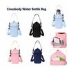 Drawstring Design Crossbody Water Bottle Bag Insulation Water Bottle Carrier Bag Cup Sleeve Hiking
