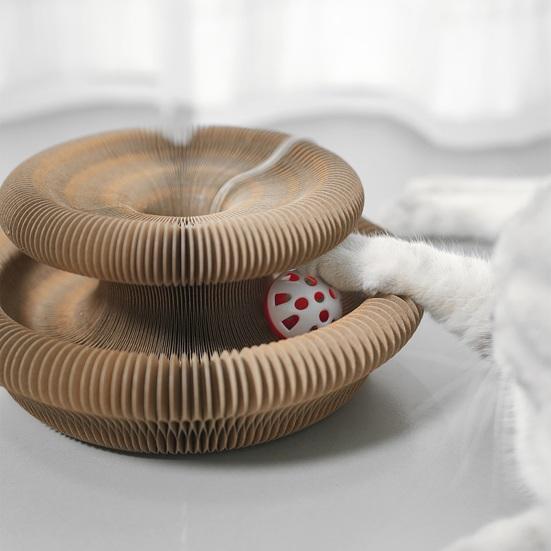 Игрушка-аккордеон для кошек Magic Cat Scratching Cardboard Интерактивная игрушка для кошек