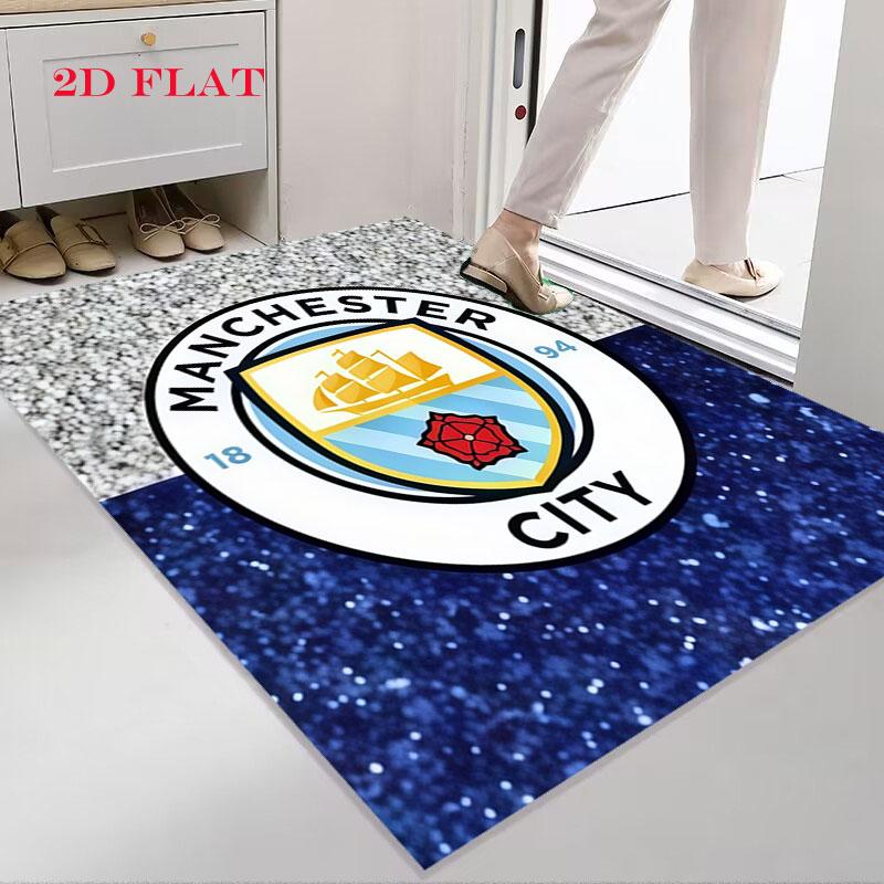 Elite MCFC Squad Carpet Rug for Living Room Bedroom Home Sofa Decoration,Kids play Nonslip Floor Mat