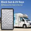 RV Door Window Screens Window Foldable UV Protection Screens Cover For Travel Trailer Folding Sunshade Privacy Screen Window