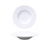 Qianxing Pure White 12-inch Ceramic Pasta & Soup Bowls, Set of 2