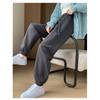 Women's Casual Winter Bundle Feet Pants Straight-leg Fleece-lined Thickened Sweatpants