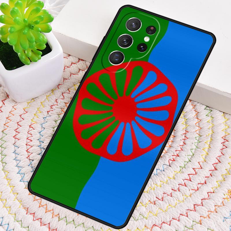 Чехол-бампер из силикона с принтом флага цыган Рома для Samsung Galaxy note 10 pro S26 S25 S24 S23 S22 S21 Plus S25Ultra Capa