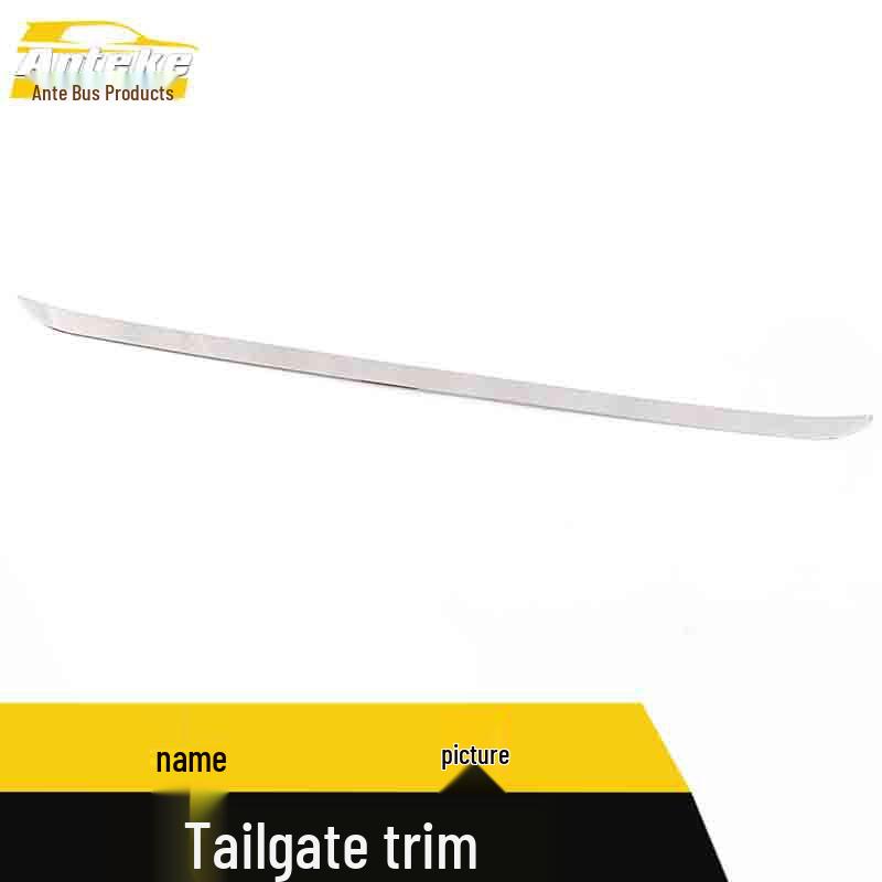 Mistra Tailgate Trim Rear Bumper Protector: Anti-Scratch Decorative Sticker