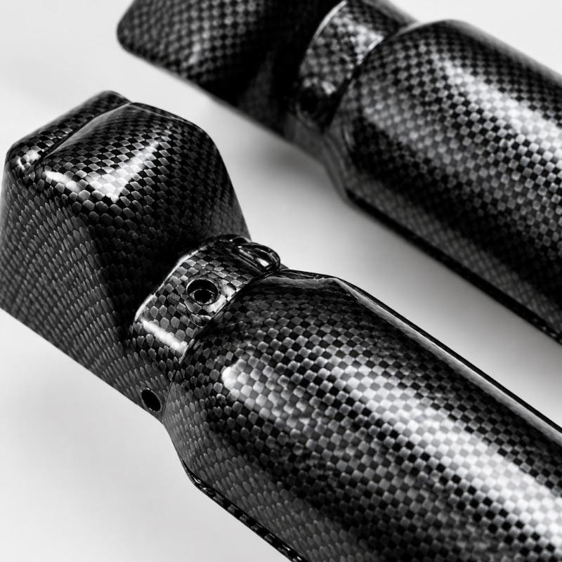 Формованные пластиковые защиты вилки мотоцикла для Surron X/S, Комплект передних чехлов со встроенными монтажными отверстиями, точками крепления и прилагаемым крепежом