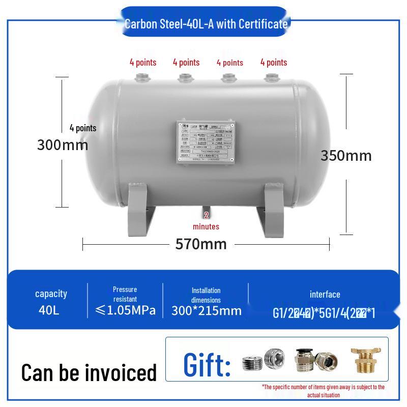Compact Air Tanks 2L-60L - Ideal for Compressors and Vacuum Systems