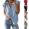 Ladies Casual Fashion Sexy Loose Pullover Solid Color Comfortable Temperament Sleeveless Top