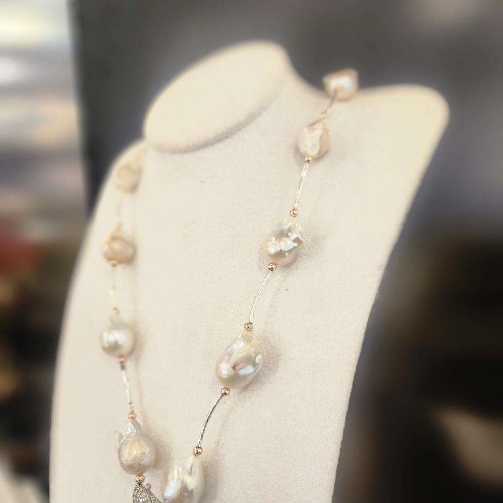 Atria Baroque Pearl Y-Shaped Long N Long-String Necklace JQNNEJJ0001WHF