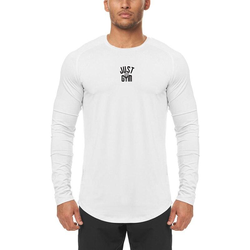 Осенняя быстросохнущая дышащая футболка Do The Work для тренажерного зала, фитнеса, бодибилдинга, мужская модная сетчатая футболка с высокой эластичностью и принтом