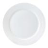 Белая рифленая тарелка, Плоская тарелка, Обычная тарелка, 27 см, 2408627, 1017404 [Параллельный импорт]