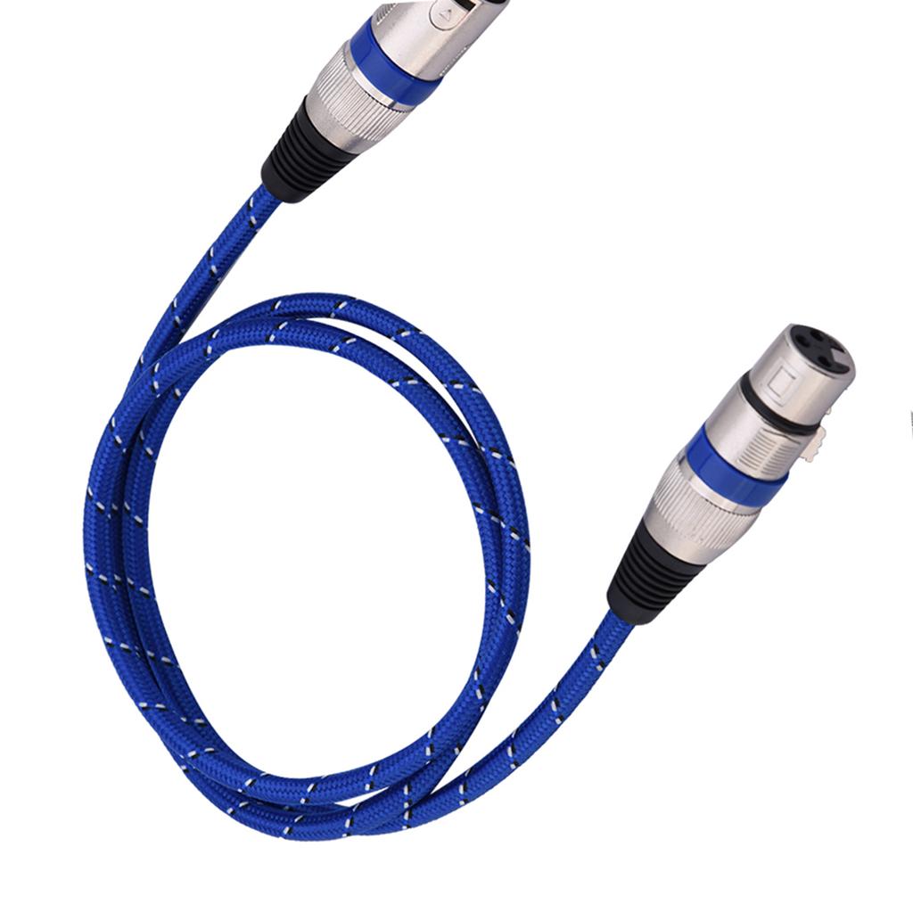 XLR Male To Female Plug Balance 3pin Microphone MIC Audio Cable 1meter