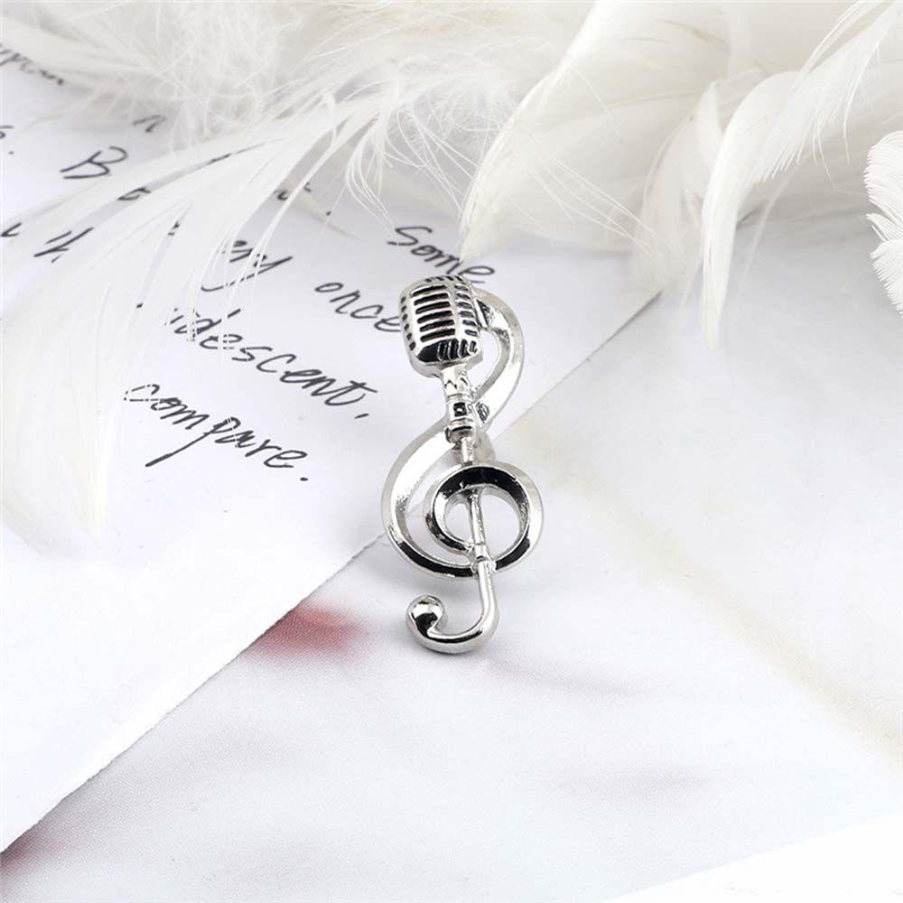 Пин Концертный Лацканный Пин Лацканная Брошь Эмалевый Пин Брошь Музыкальная Нота Броши Пин Микрофон Броши