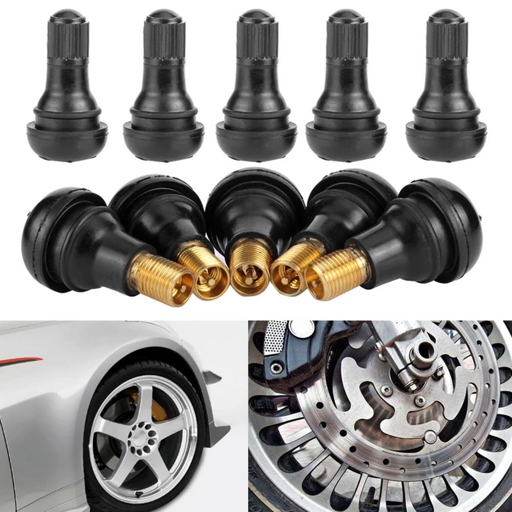 25Pcs TR412 Tubeless Tire Valve Stems Stubby For ATV Car Motorcycle Replacement