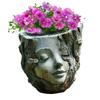 Resin Crafts Tree Stump Girl Pot Funny Succulents Flower Pot  Garden Courtyard Balcony