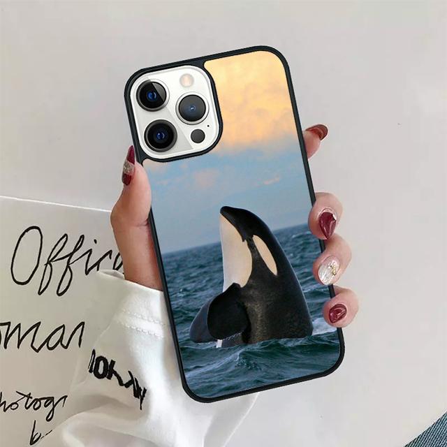Чехол для телефона «Касатки» с океанскими животными для iPhone 11 12 13 14 Pro Max, мини-чехол для iPhone X XS Max XR 5 6 7 8 Plus Coque