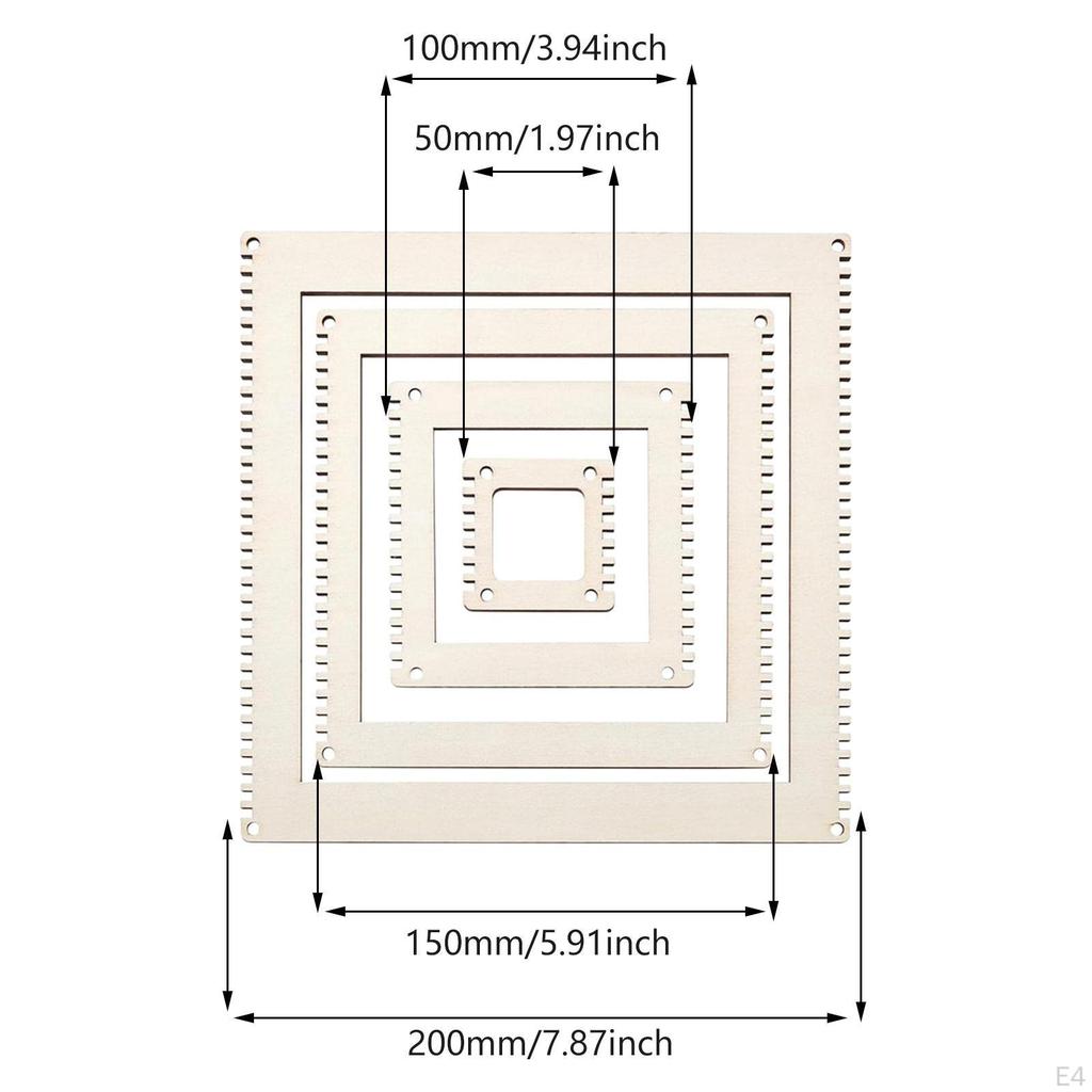 Gear Shape Weaving Loom Set DIY Art Portable Convenient Use Tools Supplies