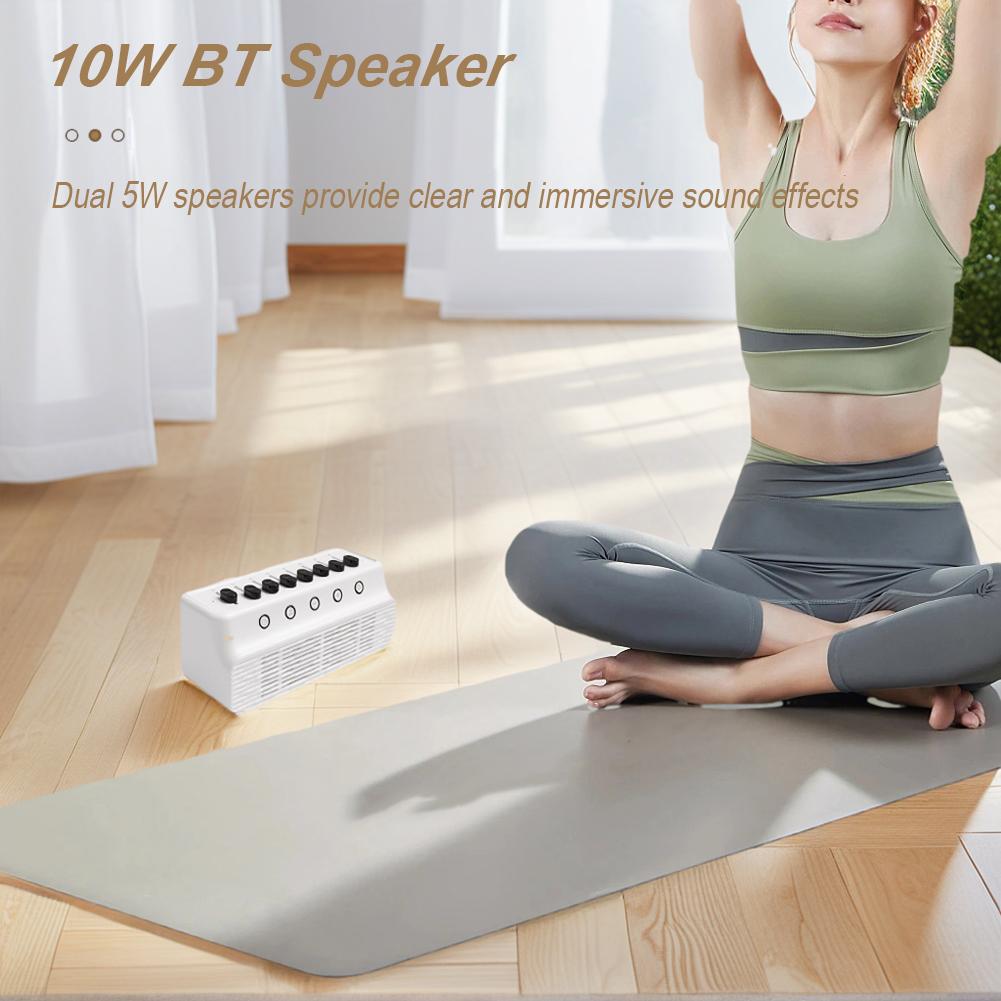DIY White Noise Speaker with 8 Nature Sounds Portable BT Speaker Timer White Noise Sleep Machines for Home Creative Gift
