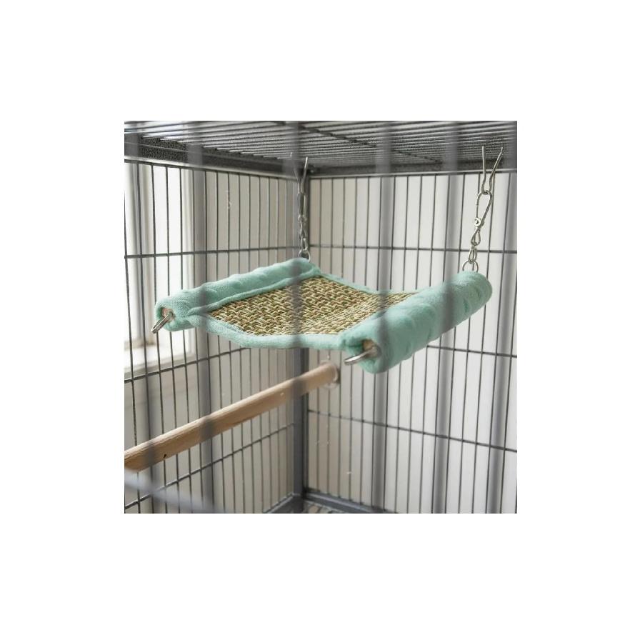Parrot Hammock Bed Easy to Hang Bird Swing Bed Hanging Bird Nest Soft Soft Fabric Pet Accessory Play and Rest for Small Birds