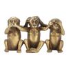 Wise Monkey Statues HearNo Evil SeeNo Evil SpeakNo Evil Monkey Ornaments for Home Office Decorations