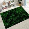 3D Smoke Maple Weed Plants Death Skull Cartoon Moto Rug for Bedroom Living Room Sofa Home Doormat Decor,Large Non-slip Floor Mat