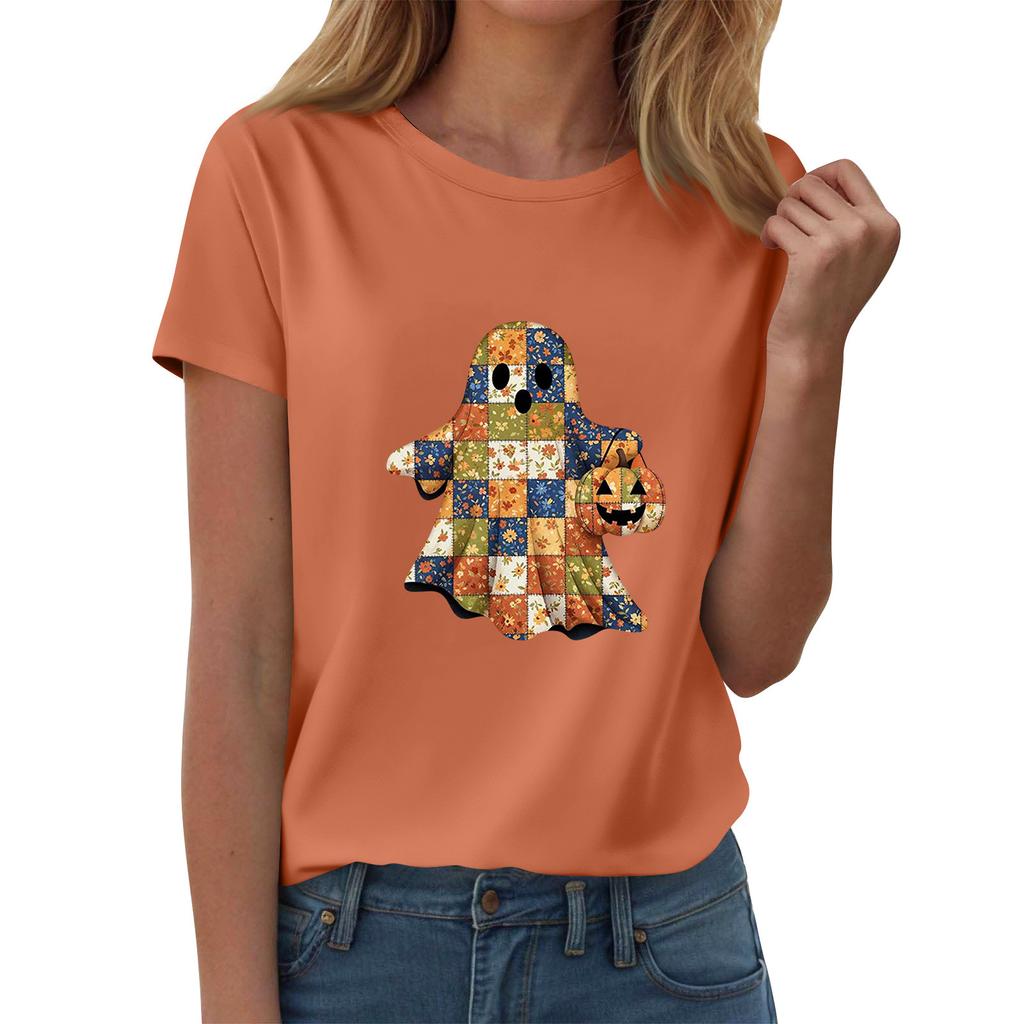 Женские футболки, Женские топы с коротким рукавом, Летняя мода, Повседневные стильные футболки с круглым вырезом, Туники