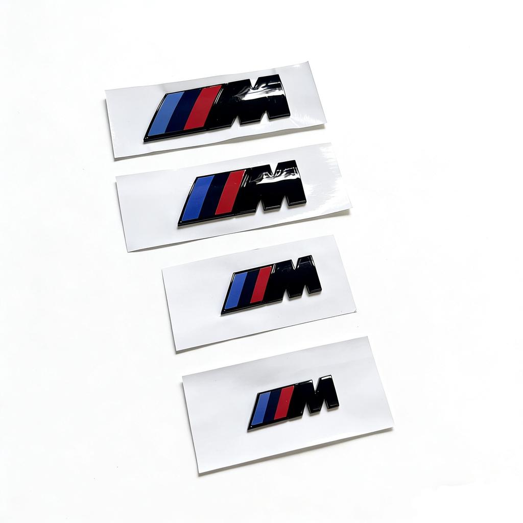 NAZF2 Car Rear Luggage Compartment Logo Sticker Metal Sticker M Emblem For BMW E34 E36 E60 E90 E46 E39 F10 F30 X5 X6 M3 M5 E71 F01 F02