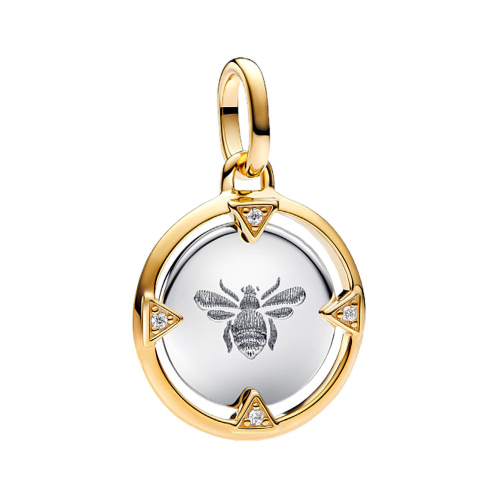 Оригинальные Медные Крылья Ангела Сердце Удача Божья Коровка Мини Подвеска Шарм Подходит для Оригинального Браслета Me для Женщин Ювелирное Изделие Подарок