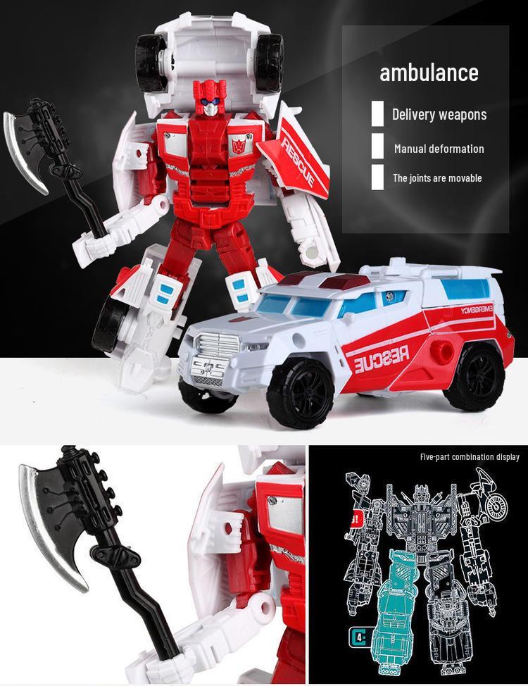 Детский игрушечный робот-трансформер «Звезда»: Фигурка Модель Реактивного Комбайна Бога Войны-Хранителя