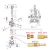 Совместимость для PWK PE CVK мотоциклов, основные форсунки карбюратора, медленные пилотные форсунки на холостом ходу, комплект форсунок пилотного форсунки