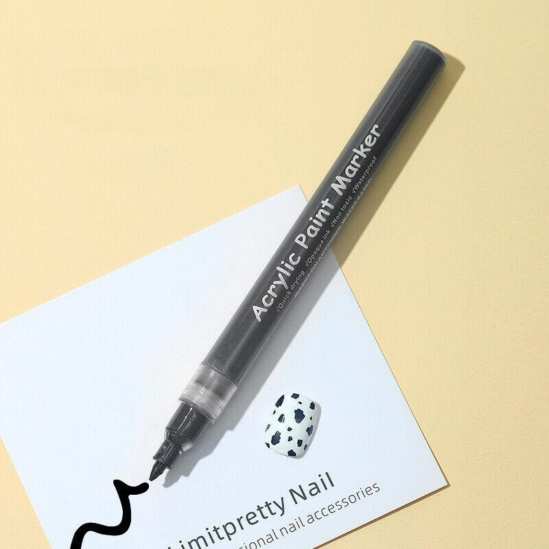 Nail Art Graffiti Pen UV Gel Polish Waterproof Drawing Painting Liner Bru ~ *