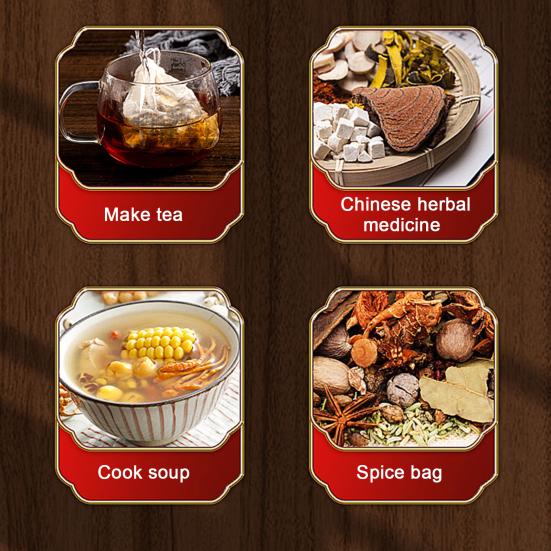 50 шт. пакетиков для специй для приготовления супа, многоразовый мешок со шнурком, чайные пакетики, неотбеленный марлевый мешок для процеживания, заваривания чая