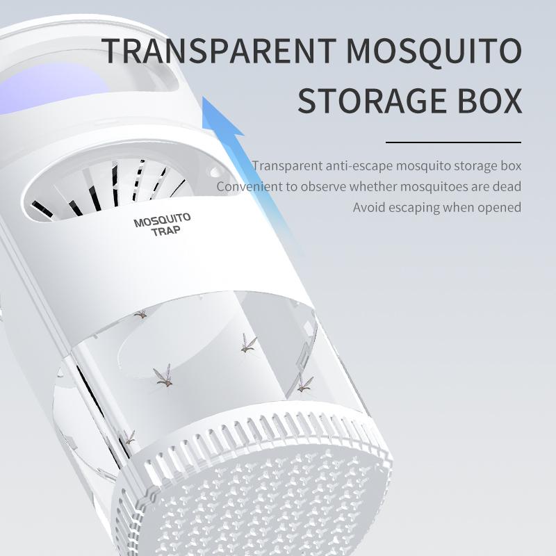 Xiaomi Upgraded Mosquito Killer Lamp, Bionic Purple Light & Temperature Simulation,Strong Suction,USB Powered,Quiet & Safe for Home Use
