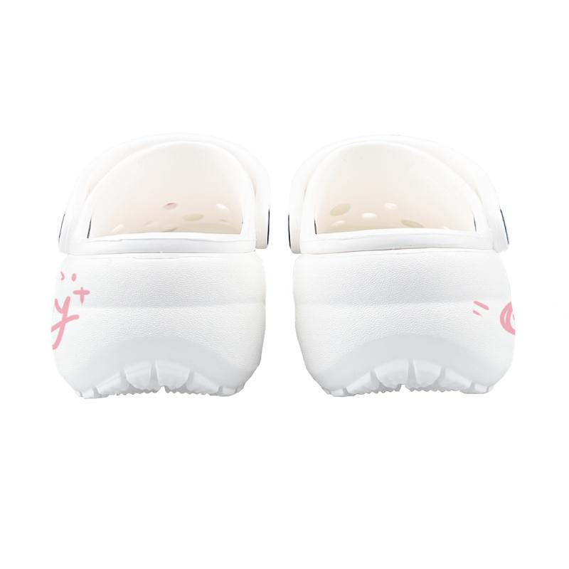 Crocs Classic Clog Playful and Cute Cake Colour EVA Three-dimensional Cherry Pink Girly Gift Box Hole Shoes Women's White