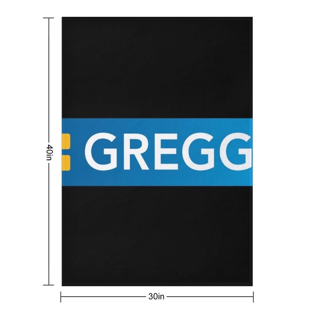 Trending Greggs Logo Throw Blanket manga Personalized Gift Thins Luxury Brand Blankets