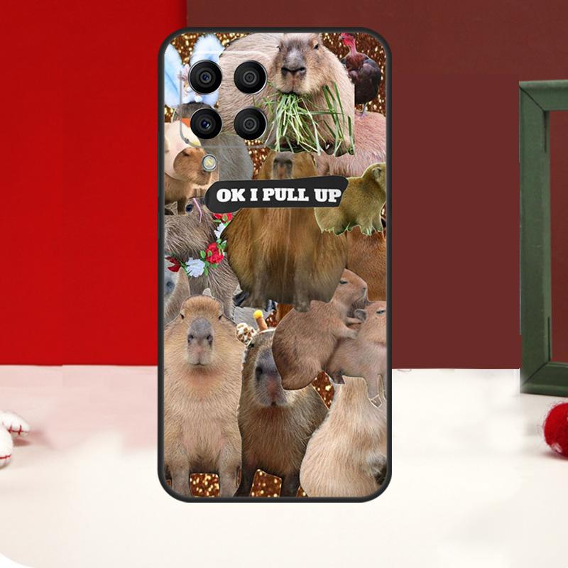 Funny Capybara For Samsung Galaxy M53 M33 M13 M12 M32 M52 M14 M34 M54 M20 M21 M31 M51 M30s M15 M55 Case