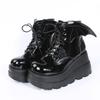 Fashion New Autumn and Winter Platform Women's Boots Thick-soled Wedge-heeled Short Boots Women's Motorcycle Boots