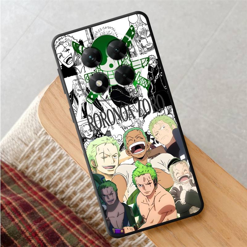 One Piece Comic Zoro Case for Xiaomi Redmi Note 7 8 12s 9 10 11 12 Pro 11s 9S 10S 13 14 Pro Plus Black Soft Phone Cover