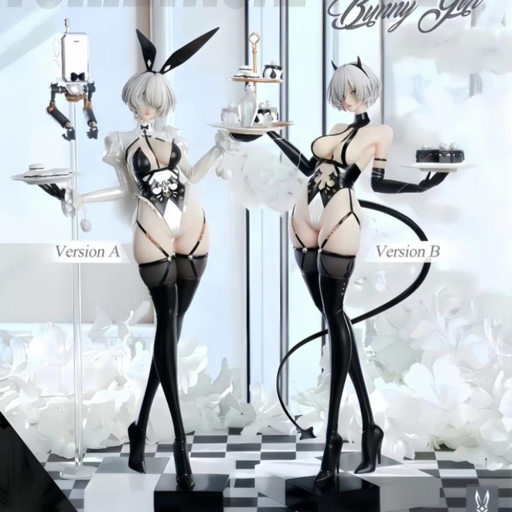 Новинки 46 см NieR: Автоматы ЙоРха 2B A2 2 b Кролик версия Девушка фигурка ПВХ Игровая статуя Аниме модель Действие Взрослая кукла игрушки подарки