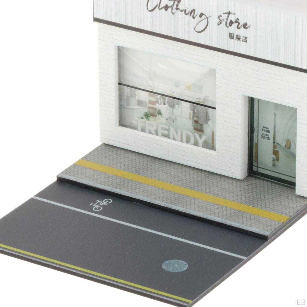 1/64 Магазин Модель Диорама Наборы S Масштаб Пейзаж Реалистичные Сборные Дома Самодельные Миниатюрные Макеты