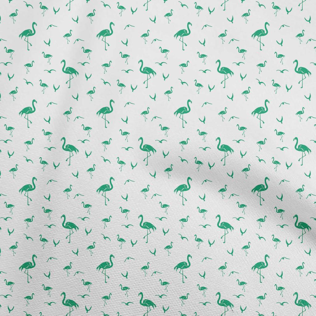 oneOone Хлопчатобумажная гибкая синяя ткань Фламинго Diy Одежда Стеганая ткань Ткань с принтом в ярдах 40 дюймов