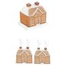 1PCS Gingerbread House Incense Burner, Resin Log Cabin Incense Burner, Christmas Incense Burner,Home Chimney Decorations Durable