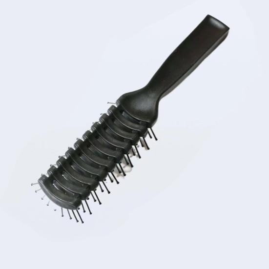 Men Vented Hair Brush Portable Anti-static Blow Drying Hairbrush Professional Hair Styling Detangling Comb with Ergonomic Handle